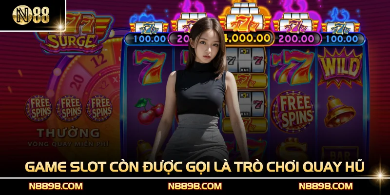 Game Slot còn được gọi là trò chơi quay hũ