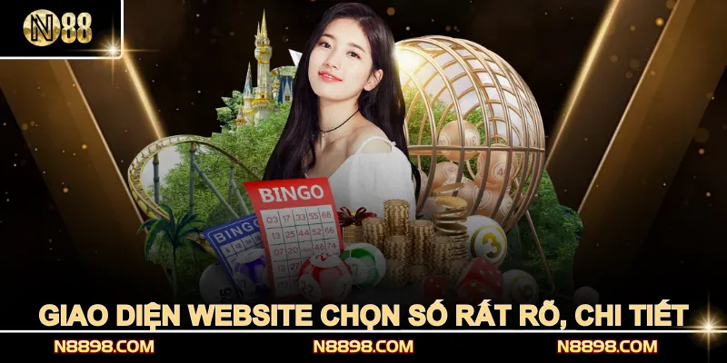 Giao diện website chọn số rất rõ, chi tiết