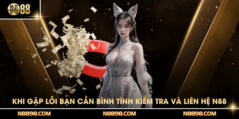 Khi gặp lỗi bạn cần bình tĩnh kiểm tra và liên hệ N88 khi cần