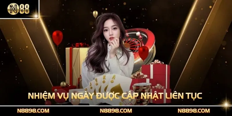 Nhiệm vụ ngày được cập nhật liên tục trong mục sự kiện